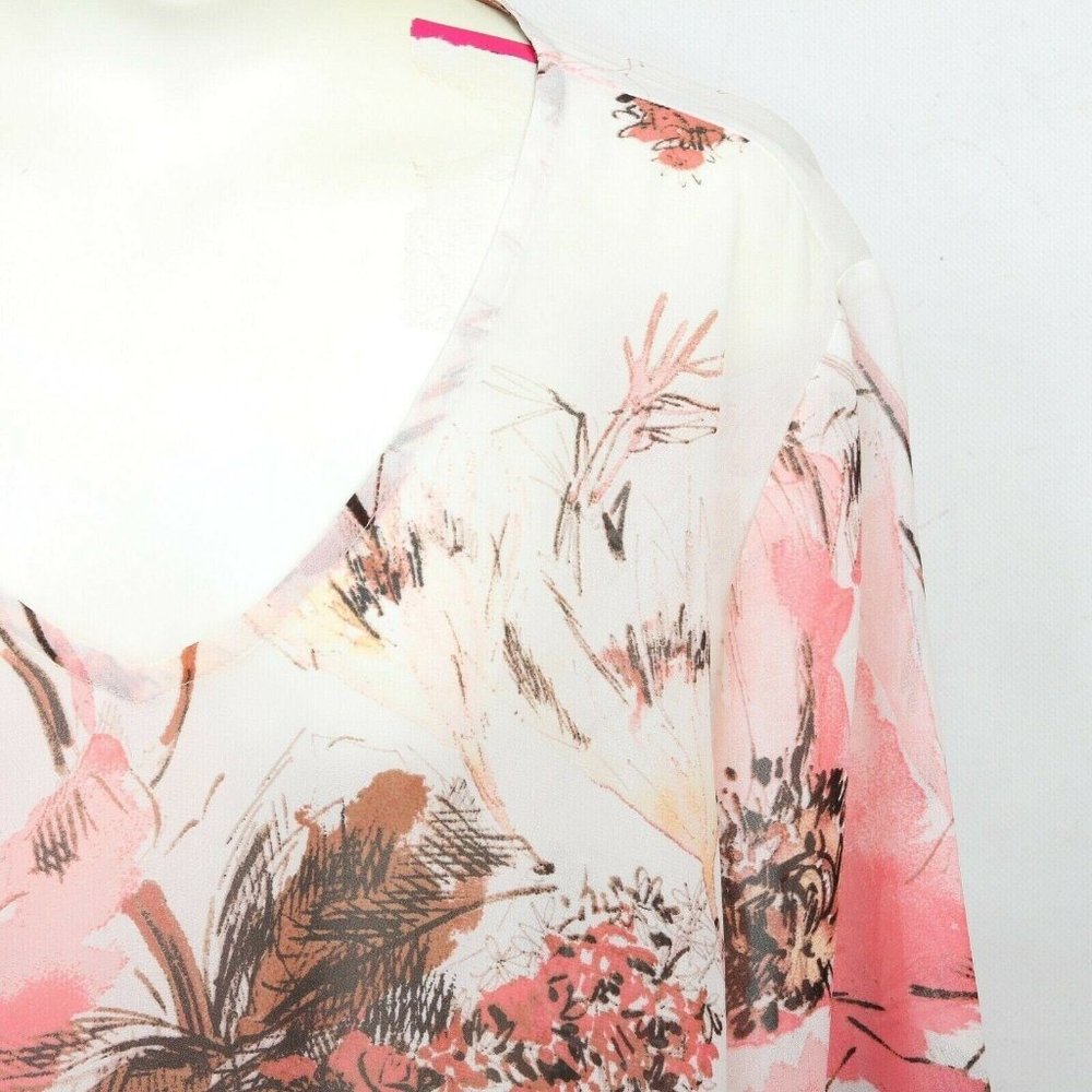Travelers Collection By Chicos Chiffon Sheer - Picture 3 of 5